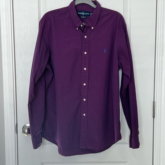 Ralph Lauren Custom Fit Mens Long Sleeveeve Button Down Size XL - Picture 11 of 12